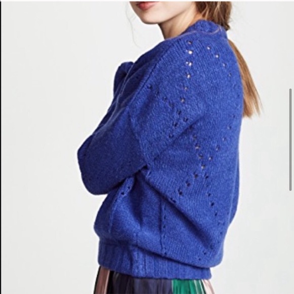 Rare Color For Love and Lemons FL&L Mia Pointelle Sweater XL - Picture 4 of 16